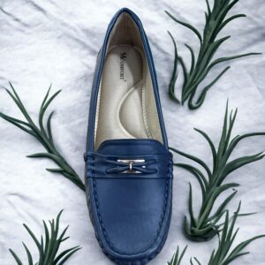 Achievers - Ladies Comfort Round-Toe Bit Loafers - upanah.com - buy - online - comfort - ladies-women-blue-sandals-formal -bellies-Blue simple fashion bellies
