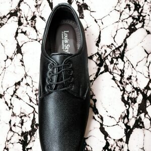 Shoe Fit - Men Formal Leather Comfort Black Shoes - Louis