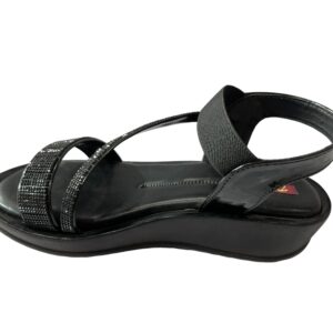 Family-footwear-upanah.com-buy-online-heel-party-sandals-fashionable-sparkle-shiny-comfort-shoes-ladies-footwears-fancy-black-flat
