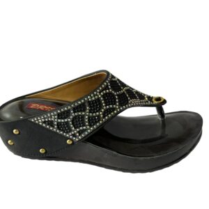 Family-footwear-upanah.com-buy-online-heel-party-sandals-fashionable-sparkle-shiny-comfort-shoes-ladies-footwears-fancy-heel-flat-sober-simple-black
