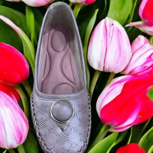 Buy-online-Ladies-loafers-shoes-comfort-formals-Bellies-upanah.com-achievers-bellies-shoes-grey--flat-party
