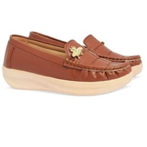Fashion Footwears - Ladies Comfort Loafers Brown